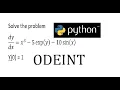 Solve ODE by Python - ODEint