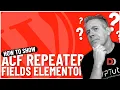 How To Display ACF Repeater Fields In Elementor Pro