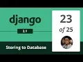 Django 2 1 - Forms to SQLite database