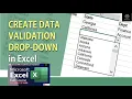 Session80 - How to create an Excel Data Validation List