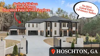 Living In Hoschton GA Modern New Construction 2 Primary Suites Home Tour Atlanta New Homes