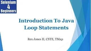 Introduction To Loop Statements 24