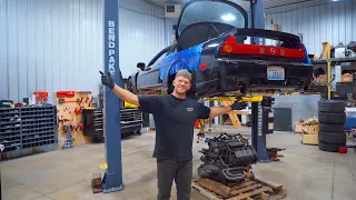 REMOVING THE HONDA NSX ENGINE!