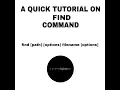 A quick tutorial on FIND command Engineer