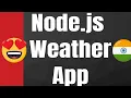 Node js Weather App Using Current Weather Data Module in Node Full Project