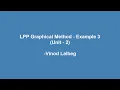 LPP Graphical Method Example-3