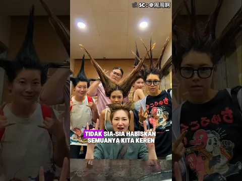 Hair Spray Dilarang di Kereta, Mereka Malah Bikin Gaya Baru‼️😱🤣💇‍♂️