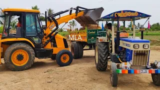 Mahindra 575 Di power plus tractor with fully loaded trolley pulling | Swaraj tractor power | CFV