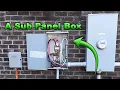 How a 100 Amp Sub Panel Breaker Box was installed In My 30 X 50 Shop