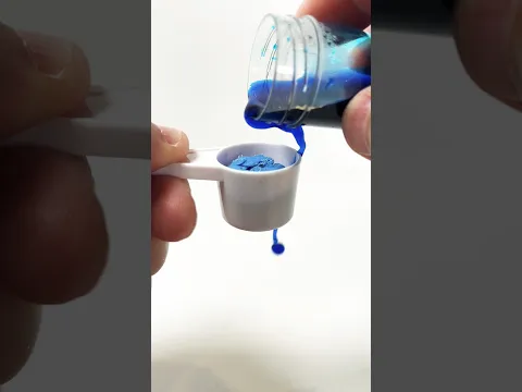 Satisfying Blue compressed towel #shorts