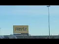 Driving back to the rental cars in Denver International Airport