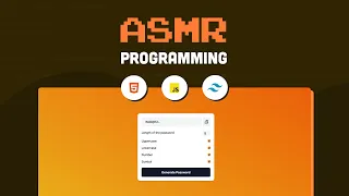 ASMR Programming - Random Password Generator using HTML TailwindCSS JavaScript