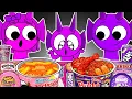 Lagu Incredibox Sprunki -  Durple Family Horror Versions Convenience Store Food Mukbang Animation | ASMR