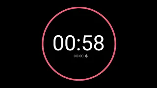 58 Second Countdown Timer iPhone Timer Style