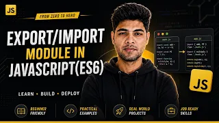 Modules in JS Export and Import in JavaScript JavaScript Tutorial