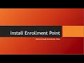SCCM Installing Enrollment Point