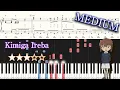 Download Lagu Detective Conan Movie 26 OST - Kimiga Ireba - Medium Piano Tutorial + Sheets【Piano Arrangement】