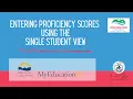 Enter Scores student view Comp Gradebook