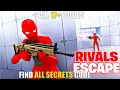 RIVALS ESCAPE ROGUELIKE MAP FORTNITE - ALL SECRETS CODES 17 CODES