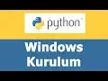 Python Installation Windows Kurulumu