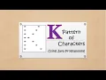 Print K - Pattern of Characters in Java Programming Language Pattern37
