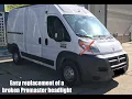 Ram Promaster Headlight Replacement 2014 - 2018