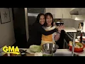 Eva Pilgrim and her mom continue their tradition of making kimchi on the floor l GMA