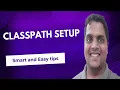How to set java classpath in Java ClassPathSetting Windows OS