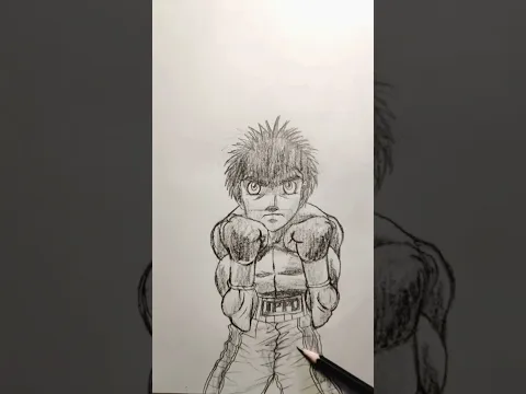 Cómo dibujar a Ippo Makanauchi, de Hajime no Ippo#howtodraw #ippomakunouchi #hajimenoippo