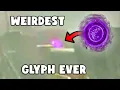 weirdest purple glyph interaction
