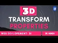 CSS 3D Transform Property Practically Live Session 31 Hindi Jahid Momin India