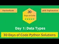 HackerRank Day 1 Data Types problem solution in Python with Explanation 30 Days Of Code