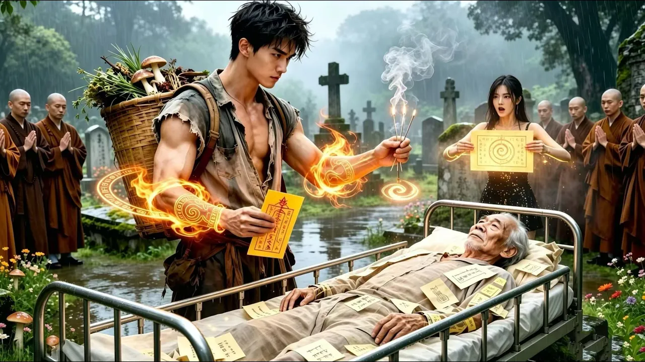 Billionaire lying in a shroud comes back to life with a beggar's needle—turns out to be a divine ... poster