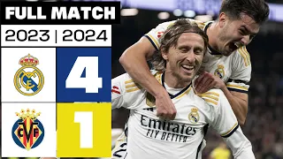 Real Madrid 4 - 1 Villarreal CF 2023/24 PARTIDO COMPLETO