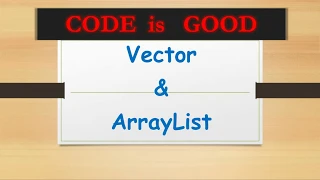Vector ArrayList