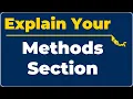 Chapter 3 Materials Methods How to Write a Strong Methods Section