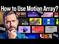 How to Use Motion Array Motion Array Tutorial