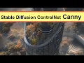 Stable Diffusion ControlNet Canny and Rhino for Architects