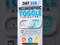 Neumorphic Toggle Switch Animation HTML CSS