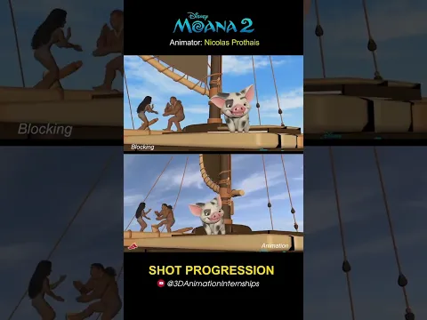 Moana & Moni Dance! | Moana 2 | Shot Progression