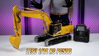 LESU PC500 metal hydraulic tracked RC excavator Rveview