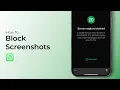 Lagu Hoe blokkeer ik screenshots op WhatsApp?