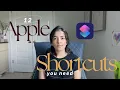 12 apple shortcuts you NEED to steal 2026 IOS 26