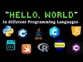 Writing Hello World in Different Programming Languages Top 10 Coding Language Features Code