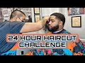 24 HOUR HAIRCUT CHALLENGE I FELL ASLEEP