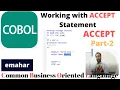 ACCEPT in COBOL Part-2 COBOL