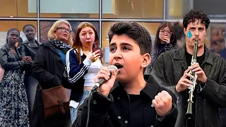 Kid's voice is from another universe... everyone is shocked 🤯