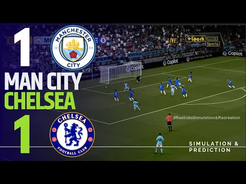 Video Thumbnail: MANCHESTER CITY  1-1 CHELSEA  | PREMIER LEAGUE 2025-2026 | Match Highlights  Simulation/Recreation