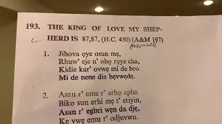 ajueyitsi hymns in urhobo thy king of love my shepherd is
