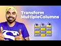 Transform Multiple Columns at Once in Power Query Advanced uses of Table TransformColumns Function
